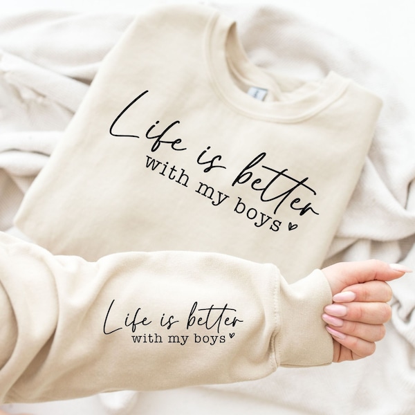 Life Is Better With My Boys SVG, Boy Mama Svg, Mom Life Svg, Boy Mom Shirt Svg, Mom of Boys Svg, Boy Mama Png, Mom Svg, Mama Svg, Mom Png