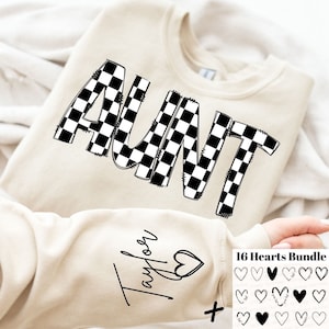 Karierte Tante PNG, personalisierte Tante, Tante Shirt Png, Tante Png, Tante Png, Racing Tante T-Shirt Design, Retro Tante Png, Coole Tante Png