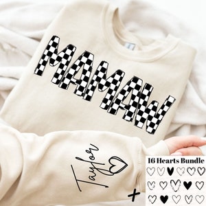 Checkered Mamaw PNG, Mamaw Png, Mamaw Shirt Png, Kids Names, Mamaw Sleeve Shirt Png, Mother&#39;s Day Png, Custom Mamaw Png, Retro Mamaw Png