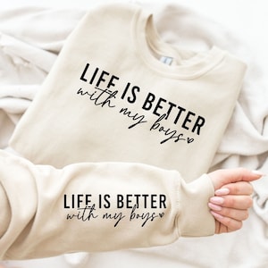 La vida es mejor con mis hijos SVG PNG, niño mamá svg, niño mamá camisa svg, mamá vida svg, mamá de niños svg, niño mamá png, mamá svg, mamá svg