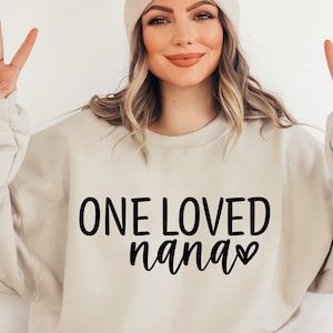 One Loved Nana SVG, Nana Svg, Nana Shirt Svg, Nana Life Svg, Mother&#39;s Day Svg, Favorite Nana Svg, Best Nana Ever Svg, Nana Heart, Nana Gift