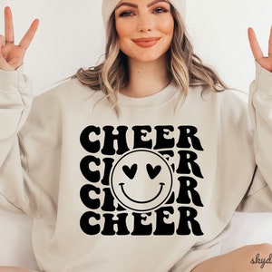 Cheer SVG, Cheer Shirt Svg, Cheerleading Svg, Cheer Mom Svg, Cheerleader Girl Svg, Cheer Team Svg, Cheer Squad Svg, Cut File For Cricut