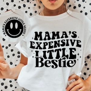Mama's dure kleine Bestie SVG PNG, peuter meisje SVG, kleine Bestie SVG, trendy SVG PNG, grappige peuter shirt, Kids Design SVG, Kids SVG