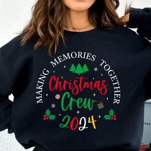 クリスマス クルー 2024 SVG PNG、ファミリー クリスマス SVG、クリスマス クルー SVG、クリスマス スクワッド、クリスマス マッチング ファミリー シャツ、クリスマス 2024 SVG