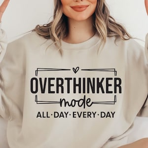 Modalità pensatore eccessivo SVG, Pensatore eccessivo professionale SVG, Ansia SVG, Salute mentale SVG, Cura di sé SVG, Amore per se stessi SVG, Tu conti SVG, Modalità mamma