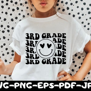 3rd Grade SVG, Third Grade SVG, Back to School Svg, 3rd Grade Teacher Svg, 3rd Grade Vibes Svg, 3rd Grade Shirt Svg, Third Grade Squad Svg