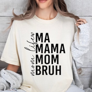 Vida de Mãe SVG PNG, Mamãe Mamãe Bruh SVG, Mãe SVG, Mamãe SVG, Camiseta Vida de Mãe SVG, Dia das Mães SVG, Mamãe SVG, Mãe Abençoada SVG, Design de Camiseta de Mamãe
