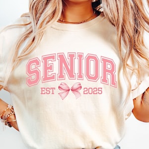 Senior 2025 PNG, Coquette Pink Bow Png, Coquette Senior 2025 Png, Class of 2025 Png, Graduation 2025 Png, 2025 Graduate Png,Varsity,Grad Png