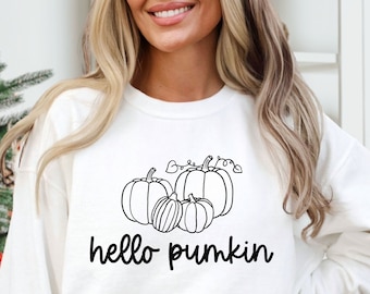 Hello Pumpkin SVG, Fall Pumpkin Svg, Thanksgiving Svg, Fall Svg, Fall Shirt Svg, Hello Fall, Pumpkin Svg, Pumpkin Shirt Svg, Halloween Svg