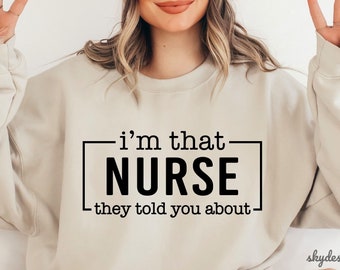 Lustige Krankenschwester SVG: Ich bin diese Krankenschwester Zitat, Shirt Design (digitaler Download)