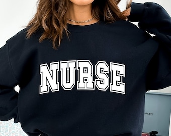 Nurse SVG PNG, Varsity Nurse Svg, Nurse Shirt Svg, Nurse Sweatshirt Svg, Nurse Svg, Nurse Gift Svg, Nurse Appreciation Svg, Nurse Svg Files