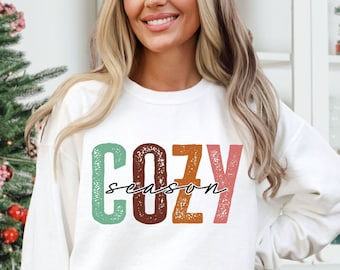 Cozy Season SVG, Fall Svg, Thanksgiving Svg, Winter Season Svg, Tshirt Design, Sweater Weather Svg, Halloween Svg