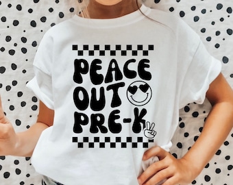 Peace Out Pre-K SVG, Pre-K Graduate SVG, Pre-K Graduation Svg, Pre-K Graduation Shirt Svg, Last Day of School Svg, End of School Svg, Cricut