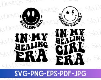 Healing Girl Era SVG, geistige Gesundheit Inspirational Design (digitaler Download)