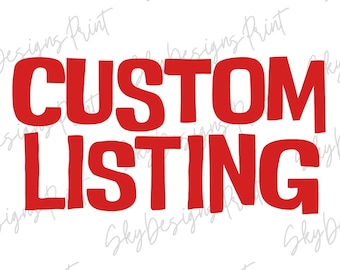 Custom Order for Designs SVG PNG, Personalized Digital Download, Custom Logo, Printable Clipart for T-Shirts, Create Your Own Design