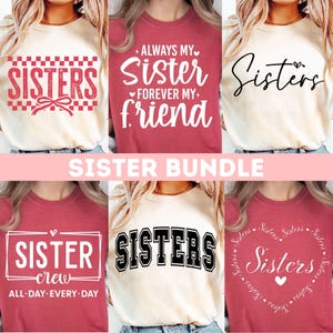 Schwester SVG Bundle, Schwester SVG, Schwestern geschnitten Datei, Schwester Crew Zeichen, Schwester Shirt Zeichen, große kleine Schwester Zeichen, Geschwister, Familie Zeichen, beste Freundin Zeichen, Schwester Zeichen