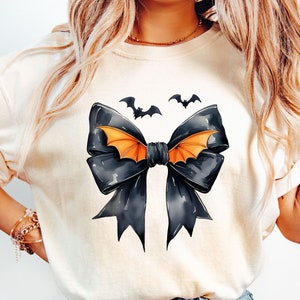 Coquette Bow Halloween PNG, Halloween Png, Spooky Season Png, Halloween Shirt Png, Retro Halloween Png, Coquette Png, Trendy Png,Sublimation