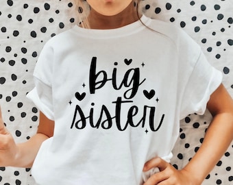 Big Sister SVG, Big Sis Svg, Big Sister Shirt Svg, Sister Svg, Sister Heart Svg, Toddler Girl Big Sis Svg, Kids Shirt Svg, Gender Reveal Svg