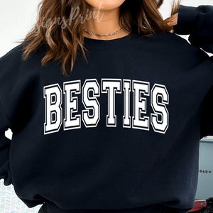 Besties SVG, Beste Freunde SVG, Varsity Besties SVG, Bestie SVG, Bestie Shirt SVG, Bestie Club SVG, Bester Freund Shirt SVG, Freundschaft geschnitten Datei