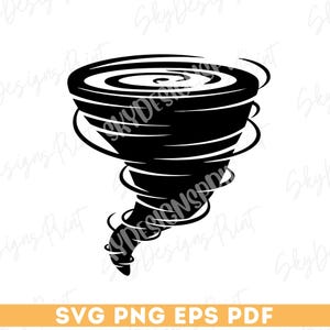 Tornado SVG, Tornado Png, Hurricane Svg, Storm Svg, Typhoon Svg, Tornado Clipart, Wind Svg, Png, Eps, Pdf, Cricut Cut Files, Silhouette