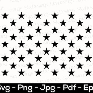 50 Stars SVG, American Flag Stars Svg, Stars Svg, United States of America Flag Stars, 50 USA Stars Svg, 50 Stars Clipart, 50 Stars Svg File