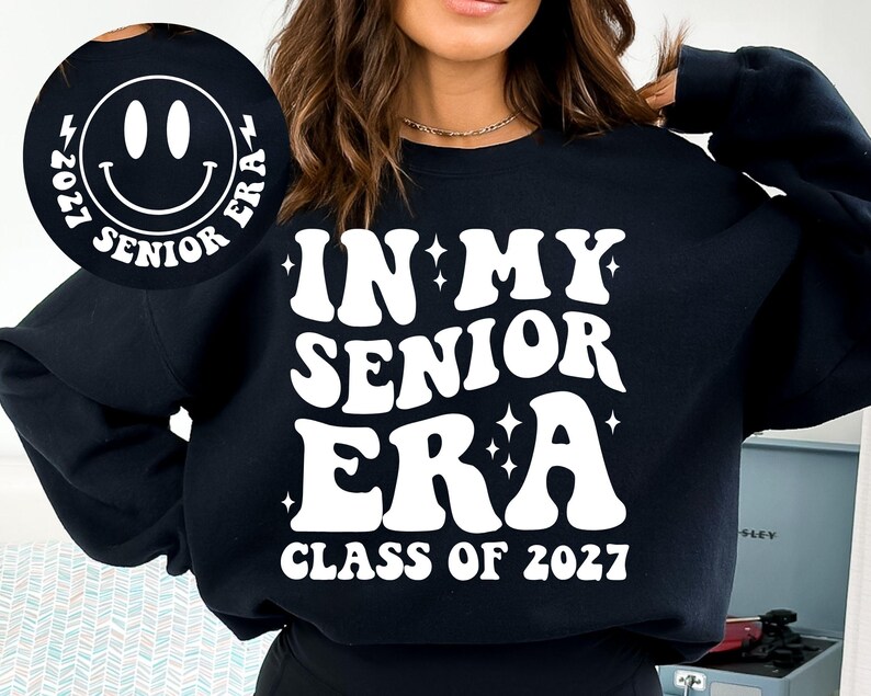 In My Senior Era Class of 2027 SVG-PNG, Senior 2027 SVG, Class of 2027 Svg, Graduation 2027 Svg, In My Senior Era Svg, Senior Era Shirt Svg image 3