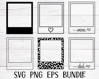 Retro Picture Frames SVG, Photo Frame Svg, Picture Frame Svg, Frame Svg, Photo Frame Png, Frame Cut Files, Instant Digital Download