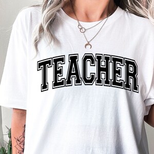 Teacher SVG, Teacher Shirt Svg, Teacher Varsity Svg, Teacher Appreciation Svg, Teacher Life Svg, Teacher Png, Teaching Svg,Teacher Svg Files image 5