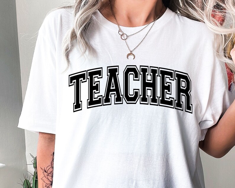 Teacher SVG, Teacher Shirt Svg, Teacher Varsity Svg, Teacher Appreciation Svg, Teacher Life Svg, Teacher Png, Teaching Svg,Teacher Svg Files image 5