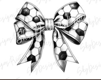 Soccer Bow PNG, Coquette Soccer PNG, Soccer Mom Png, Soccer Shirt Png, Soccer Png, Game Day Png, Sports Png, School Team, Coquette Bow Png