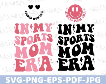 Na minha era de mãe esportiva SVG-PNG, Mãe esportiva SVG, Camiseta de mãe esportiva SVG, Era de mãe esportiva SVG, Mãe esportiva, Esportes SVG, Dia de jogo SVG, Tendências SVG