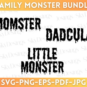 Maman SVG, SVG famille maman, petit monstre SVG, papa Svg, famille Halloween Svg, famille Halloween chemise Svg, Halloween maman Svg
