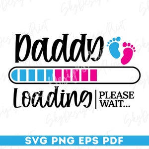 Papa laden SVG, nieuwe vader SVG, papa wordt SVG, gepromoveerd tot papa SVG, babyaankondiging SVG, toekomstige papa SVG, binnenkort beschikbaar SVG, png