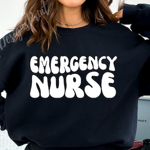 Emergency Nurse SVG PNG, Retro Nurse Svg, Emergency Department Nurse Shirt Svg, Nurse Life Svg, Nursing Svg, Nurse Gift Svg, Nurse Svg