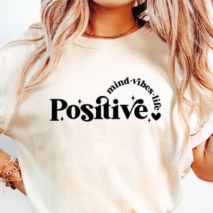 Positive Mind Vibes Life SVG, Boho Self Love SVG, Maglietta motivazionale SVG, Ispirazionale SVG, Salute mentale SVG, Citazione positiva, Cura di sé SVG