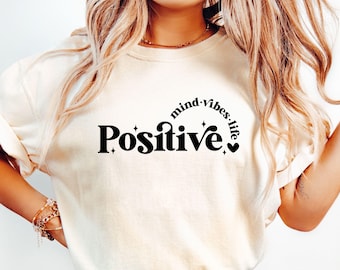 Positive Mind Vibes Life SVG, Boho Self Love Svg, Motivational Shirt Svg, Inspirational Svg, Mental Health Svg, Positive Quote,Self Care Svg