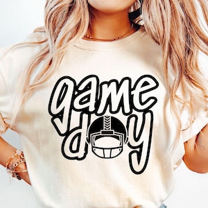 Game Day Vibes SVG: Football Mom Shirt Design (Digital Download)