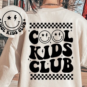 Coole Kinder Club SVG, Coole Kinder Png, Coll Kinder Club Shirt SVG, Kinder SVG, Kinder Shirt SVG, lustige Kinder SVG, Tolerhood geschnitten, trendige Kinder Design