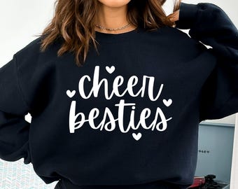 Cheer Besties SVG, Cheerleader Svg, Besties Svg, Best Friends Svg, Game Day Svg, Cheer Svg, Cheerleading Svg, Cheer Team, Cheer Squad Svg