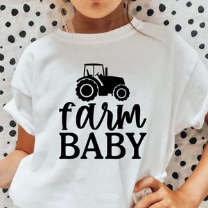 Ferme bébé SVG PNG, Svg bébé agriculteur, Svg vie à la ferme, bébé, Svg ferme, tracteur Svg, petit agriculteur Svg, pays bébé Svg, Svg chemise bébé
