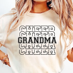 Cheer Grandma SVG, Cheer Grandma PNG, Cheer Grandma Shirt Svg, Cheerleader Grandma Svg, Cheerleading Svg, Varsity, Stacked, Cheer Squad Svg