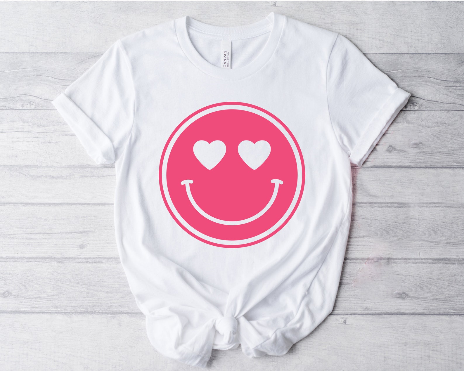 Heart Eyes Smiley SVG Love Happy Face Svg Png Smiley Svg Etsy