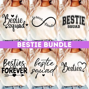 Pacote SVG Melhores Amigos, Bestie Squad Svg, Forever Friends Svg, Melhores Amigos Svg, Amizade Svg, Besties Forever, Camiseta Melhores Amigos Svg