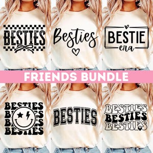 Besties SVG, beste vrienden SVG bundel, vriendschap SVG, beste vrienden SVG, beste vrienden shirt SVG, besties shirt SVG, vrienden SVG, besties png