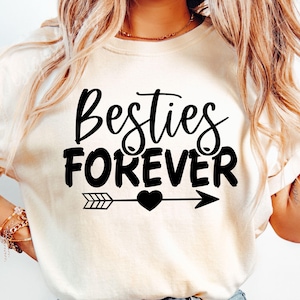 Besties Forever SVG, Beste Freunde für immer, Beste Freunde SVG, Besties SVG, Freundschaft dafür, Beste Freunde Shirt, Beste Freunde Zitat, Best Friends PNG