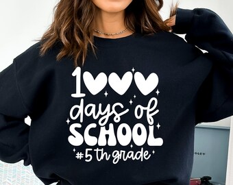 1000 Tage Schule SVG, 1000 Tage Herz SVG, 5. Klasse SVG, 1000 Tage Smarter SVG, 5. Klasse Lehrer Shirt SVG, 1000