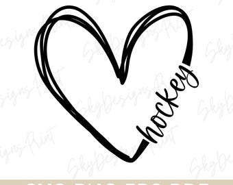 Cuore da hockey SVG, Hockey PNG, Vibrazioni da hockey SVG, Mamma da hockey SVG, Maglietta da hockey SVG, Maglietta da mamma da hockey SVG, Vibrazioni da giorno di partita SVG, Sport SVG, Png