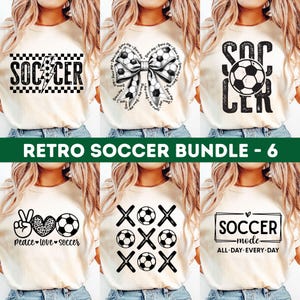 Lot de football SVG, Svg football rétro, football Png, Svg maillot de football, football maman Svg, Svg équipe de football, joueur de football, dessins de football, Svg sport