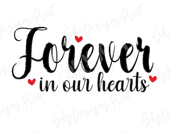 Gartenflagge „Forever In Our Hearts“ – 45,7 X 31,8 Cm, Wetterbeständig, Für Trauer & Gedenken