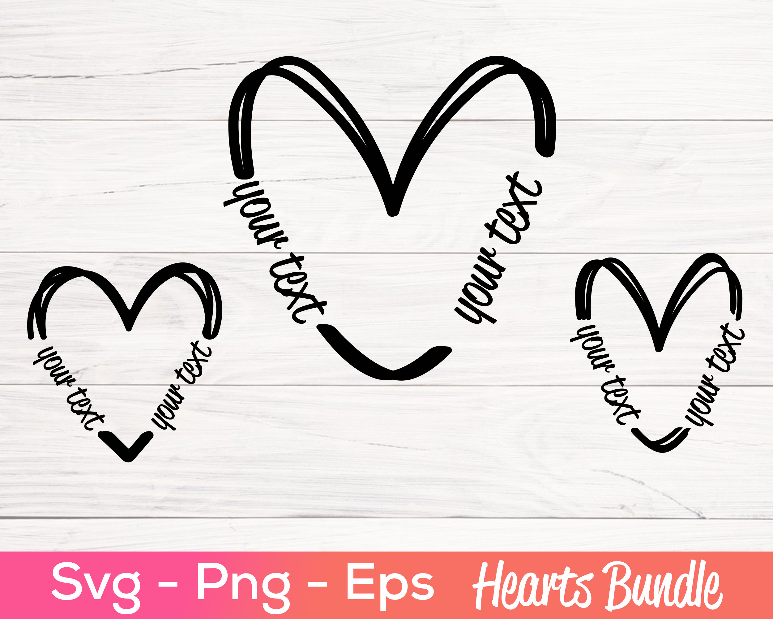 Heart Name Frame SVG: Valentine Monogram Cut File (digital